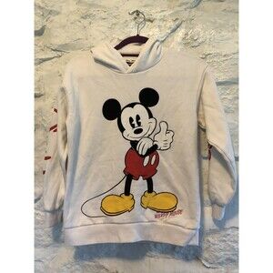 Kids Mickey Mouse Hoodie Primark Size 10-11 yrs Print on Front, Back, Sleeves